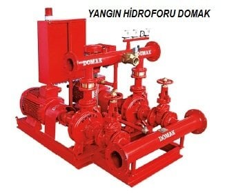 Domak KPY65-3    2X60 HP  380V  + JOKEY POMPALI ELEKTRİKLİ YANGIN HİDROFORU
