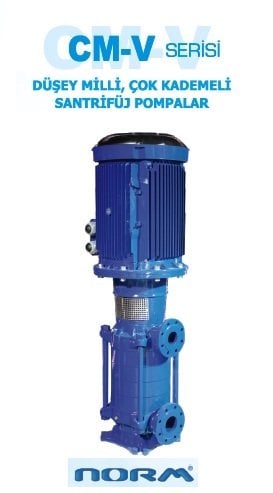 Norm CM-V 32/3      4 kW  380V   Düşey Milli Çok Kademeli Santrifüj Pompa