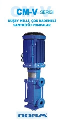 Norm CM-V 50/4      30 kW  380V   Düşey Milli Çok Kademeli Santrifüj Pompa