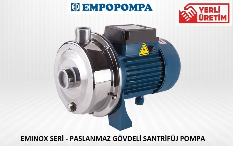 Empo  EMINOX-A  150 M     1.5Hp 220V   Paslanmaz Gövdeli Santrifüj Pompa