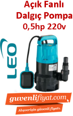 LEO XKS-400PW 0.5hp 220v Açık Fanlı Dalgıç Pompa