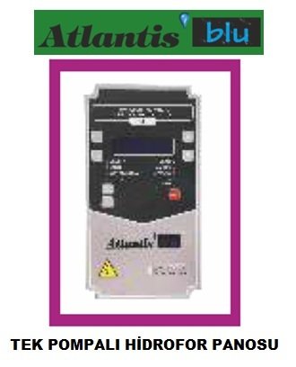 Atlantis  KRS S1-3M  1-3Hp  220V  Elektronik Kartlı Tek Pompalı Hidrofor Seti Panosu