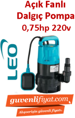 LEO XKS-550PW 0.75hp 220v Açık Fanlı Dalgıç Pompa