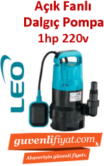 LEO XKS-750PW 1hp 220v Açık Fanlı Dalgıç Pompa