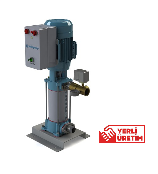 VODAPUMP VP PHD1- T90/9 - 4 HP 380V DİKEY MİLLİ ÇOK KADEMELİ  HİDROFOR