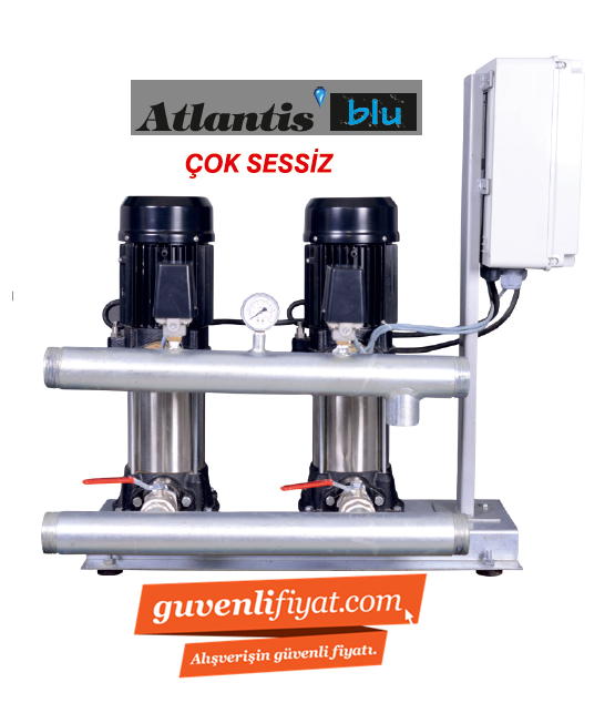 ATLANTİS YKDIK 14-12KT 2x6.5 HP 380V ÇİFT POMPALI DÜŞEY MİLLİ HİDROFOR