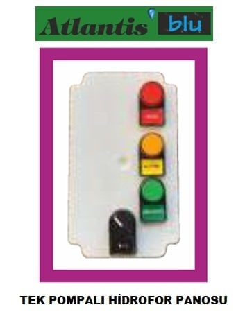 Atlantis  SCH S1-3M   1-3Hp  220V  (KLASİK, SCHNEIDER Malzeme) Tek Pompalı Hidrofor Seti Panosu