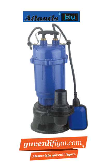 ATLANTİS 7503C- 1 HP 220V YÜKSEK DEBİLİ PİS SU DALGIÇ POMPA