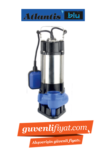 ATLANTİS FSP 14-0.75M 1.HP 220V YÜKSEK DEBİLİ PİS SU DALGIÇ POMPA
