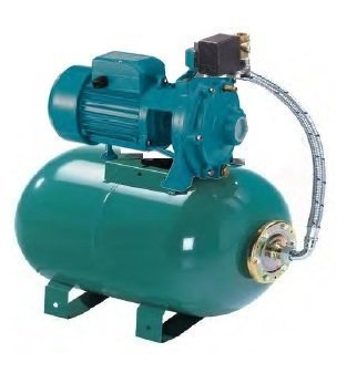 Vortex VKD 200 M 2Hp 220V  50 Litre Yatay Tanklı Çift Kademeli Paket Hidrofor