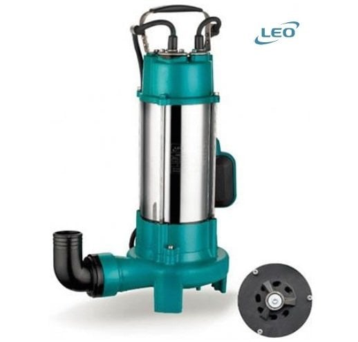 LEO  XSP26.4-10/1.8ID     2.4 HP 220V    PASLANMAZ ÇELİK  ATIK SU DALGIÇ POMPA
