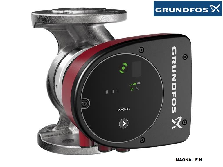 GRUNDFOS MAGNA1 32-40 F N  220mm  DN32  PN6/10  PASLANMAZ ÇELİK GÖVDELİ TEKLİ TİP FLANŞLI FREKANS KONVERTÖRLÜ SİRKÜLASYON POMPASI - 99221265