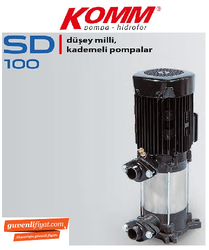 STAR SD 100/5 T 5.5 HP 380V DÜŞEY MİLLİ ÇOK KADEMELİ SESSİZ POMPA