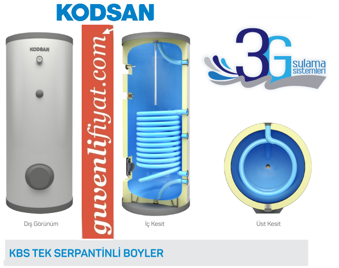 KODSAN 2500 LT TEK SERPANTİNLİ BOYLER