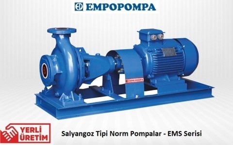 Empo  EMS-50/250     30 Hp  380V   Tek Kademeli Salyangoz Gövdeli Norm Pompa (2900 d/d)