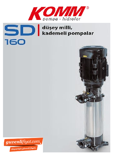 STAR SD 160/7 T 15.HP 380V DÜŞEY MİLLİ ÇOK KADEMELİ SESSİZ POMPA