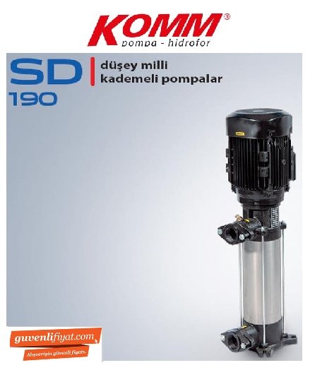 STAR SD 190-6 25.HP 380V DÜŞEY MİLLİ ÇOK KADEMELİ SESSİZ POMPA