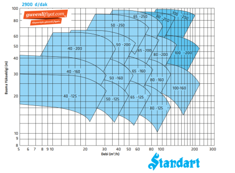 Standart ECO SNL 65-160 7.5kw-10hp 2900d/d Hat Tipi (In-Line) Kuru Rotorlu Sirkülasyon Pompa