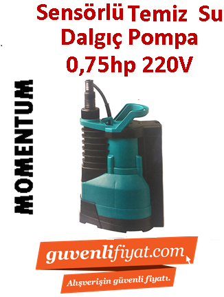 MOMENTUM PKS-550LA 0,75hp 220v Gizli Flatörlü Plastik Gövdeli Dalgıç Pompa