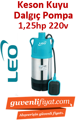 LEO XKS-900S 1.25hp 220v Kademeli Keson Kuyu Dalgıç  Pompa