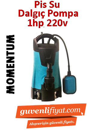 MOMENTUM PKS-750PWE 750W 220v Plastik Gövdeli Kirli Su Dalgıç Pompa