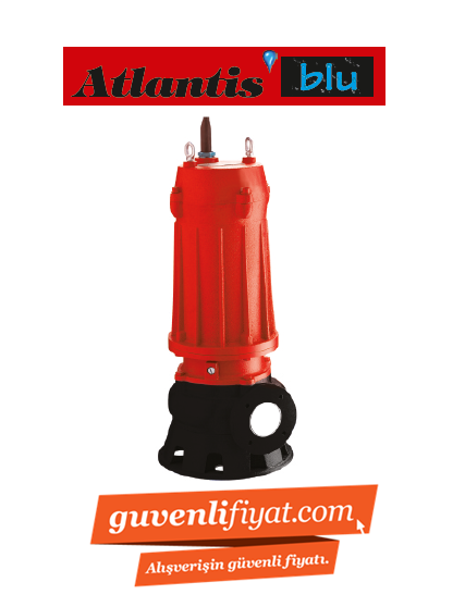 ATLANTİS WQ 65-5.5T 7.5 HP 380V DÖKÜM GÖVDELİ DRENAJ DALGIÇ POMPA