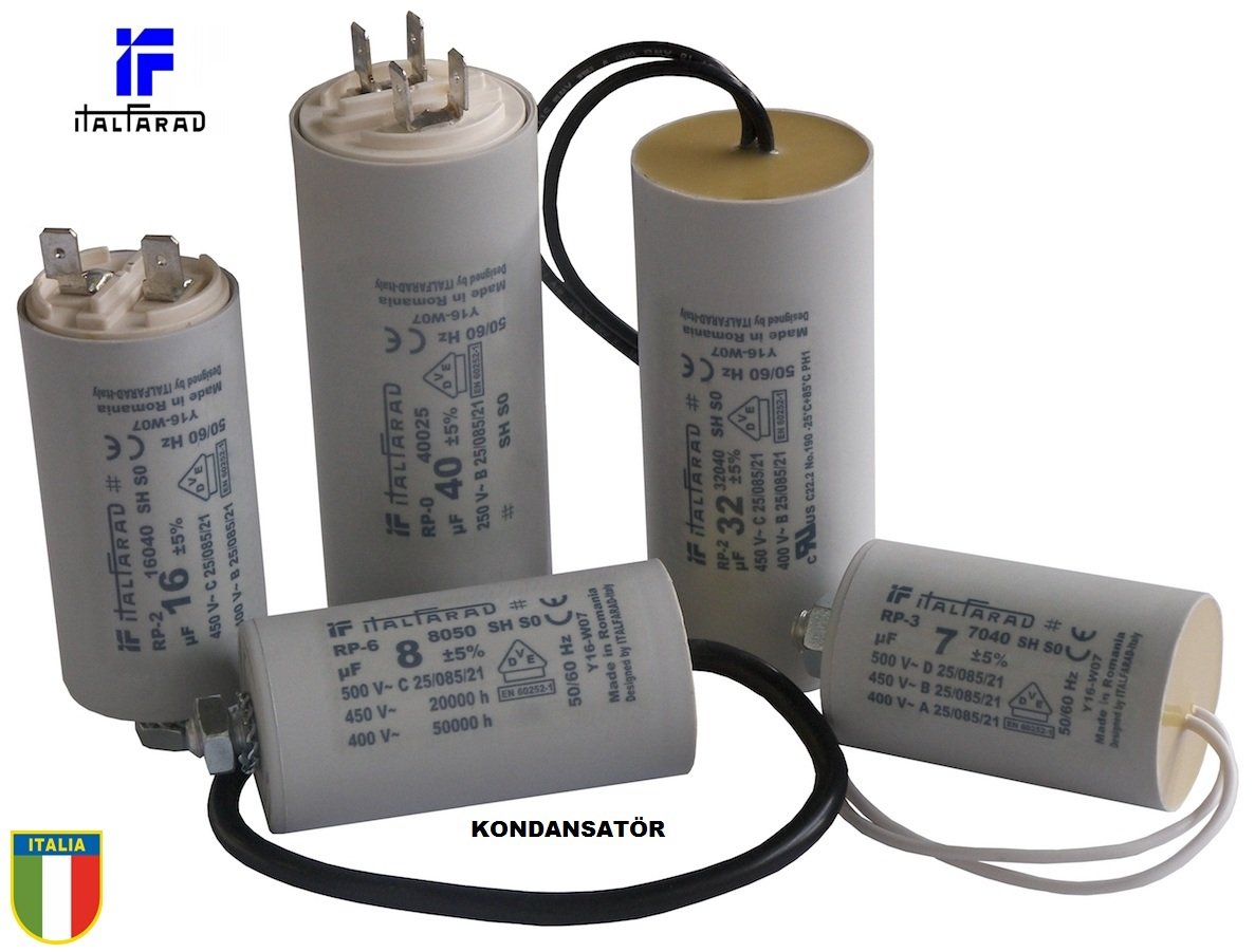 İTALYAN İTALFARAD  14 µF  DAİMİ DEVRE KONDANSATÖR