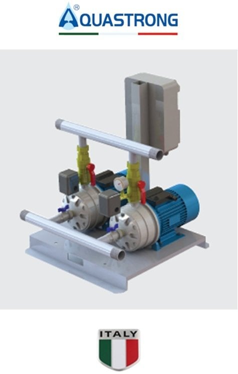 Aquastrong  DC2 EDX 32-300       2X3kW 380V  İki Pompalı Yatay Paket Hidrofor