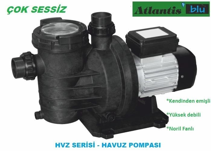 ATLANTİS BLU HVZ 150T -1.5HP-380V- ÖN FİLTRELİ HAVUZ POMPASI