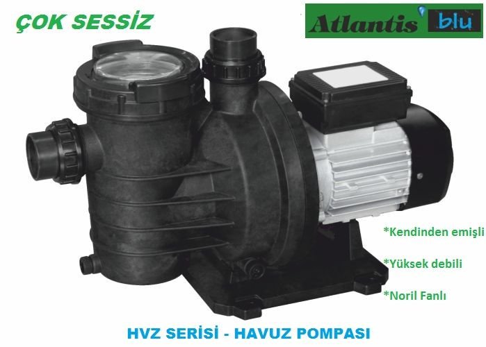 ATLANTİS BLU HVZ 200T -2HP-380V- ÖN FİLTRELİ HAVUZ POMPASI