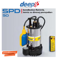 STAR SPD 50 M 0.50 HP 220V KENDİNDEN FLATÖRLÜ TEMİZ SU DALGIÇ POMPA