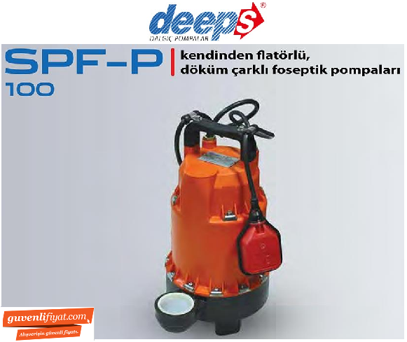 STAR SPF-P 100 M 1. HP 220 V DÖKÜM ÇARKLI FOSEPTİK DALGIÇ POMPA