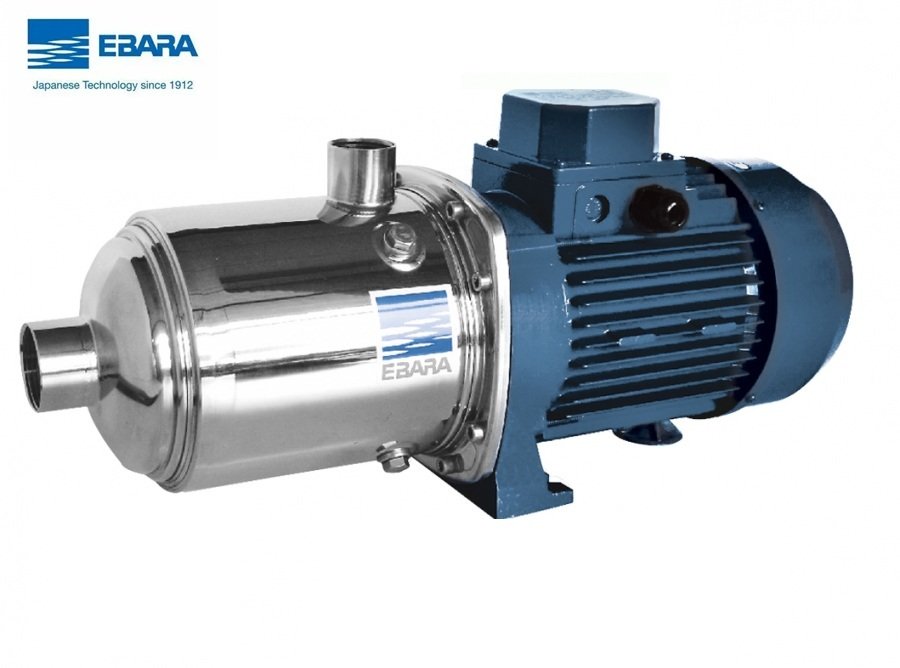 EBARA MATRIX 3-3T/0.65M 220V 0.9 HP YATAY MİLLİ ÇOK KADEMELİ PASLANMAZ ÇELİK SANTRİFÜJ POMPA