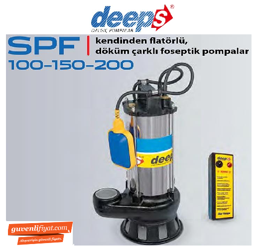 STAR SPF 150/2 M 1.5 HP 220 V DÖKÜM ÇARKLI FOSEPTİK DALGIÇ POMPA