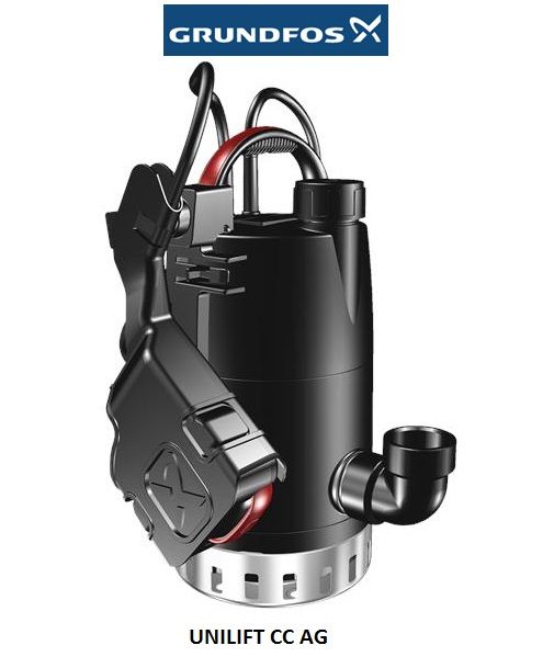 GRUNDFOS UNİLİFT CC 9 AG1    1.04Hp 220V  ATIK SU DRENAJ DALGIÇ POMPA - 98624465