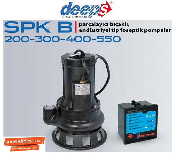 STAR SPK B 400 T 4.HP 380V PARÇALAYICI BIÇAKLI ENDÜSTRİYEL TİP FOSEPTİK DALGIÇ POMPA