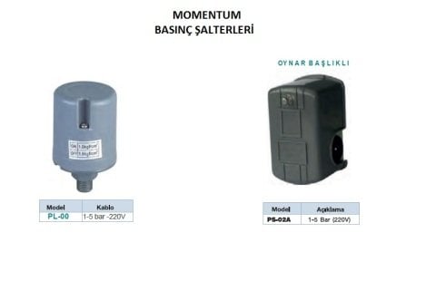 MOMENTUM PL-03C (1-10BAR) 220V  AKIŞ BASINÇ ŞALTERİ