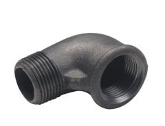 1 1/4'' SİYAH KUYRUKLU DİRSEK