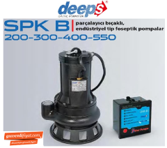 STAR SPK B 550 T 5.5 HP 380V PARÇALAYICI BIÇAKLI ENDÜSTRİYEL TİP FOSEPTİK DALGIÇ POMPA