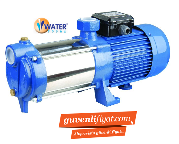 YMP6-60  1.5 HP 220V KROM YATIK MİLLİ ÇOK KADEMELİ SESSİZ POMPA