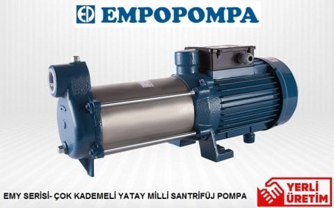 Empo EMY-90/6 M     3Hp 220V    Yatay Milli Çok Kademeli Santrifüj Pompa