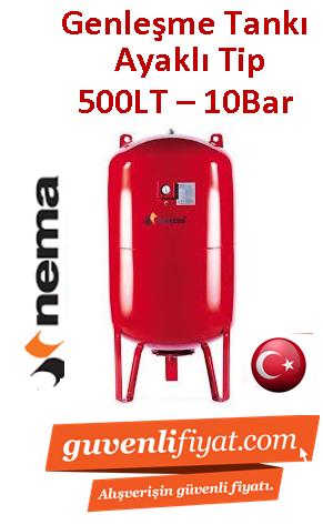 NEMA NEX 500Lt 10Bar Ayaklı Genleşme-Hidrofor Tankı