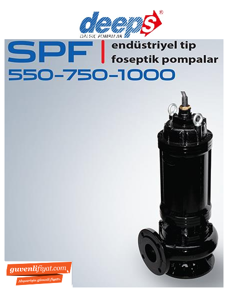 STAR SPF 750 T 7.5 HP 380V ENDÜSTRİYEL TİP FOSEPTİK DALGIÇ POMPA 1500d/d