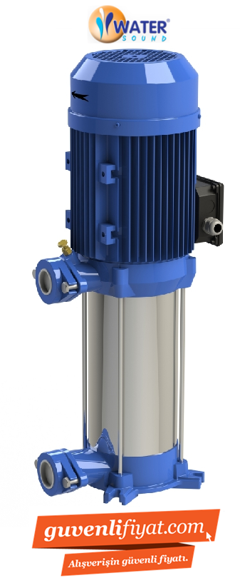 YMPV9-80 2.2HP 380V KROM DİK MİLLİ ÇOK KADEMELİ SESSİZ POMPA