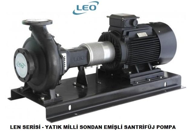 LEO  LEN125-100-250    20 HP  380V   SONDAN EMİŞLİ  YATAY MİLLİ  SANTRİFÜJ POMPA
