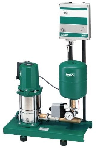 WİLO  COE1-MVIS404 - 380V - 1.5 HP - TEK POMPALI, DİKEY MİLLİ, ÇOK KADEMELİ, ISLAK ROTORLU, KOMPLE PASLANMAZ ÇELİK, TRIFAZE, SESSİZ PAKET HİDROFOR