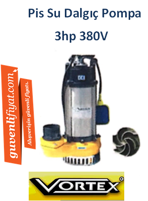 VORTEX VX-300 T 3HP 380V Pis Su Dalgıç Pompa