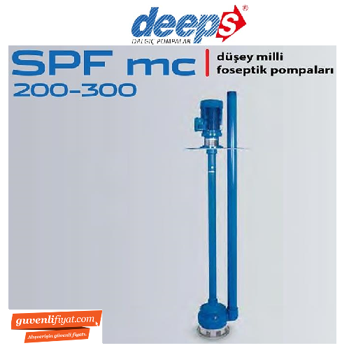 STAR SPF-MC 200 M 2.HP 220V DÜŞEY MİLLİ FOSEPTİK POMPA