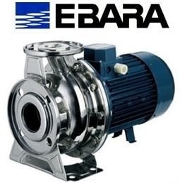 EBARA 3M 32-125/1.1M 220V 1.5 HP YATAY MİLLİ MONOBLOK PASLANMAZ ÇELİK SANTRİFÜJ POMPA
