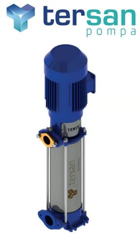 TERSAN, TH 8-7, 3HP, 380V, TEKLİ, DÜŞEY MİLLİ, ÇOK KADEMELİ MOTOPOMP